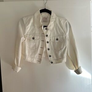 Free People Cropped Denim Jacket